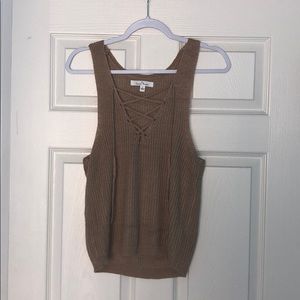 NWOT! Tie-up Sweater Crop Top - Love Tree